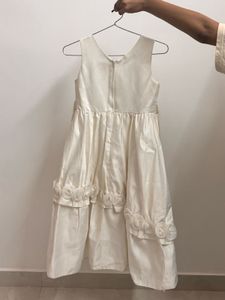 Elegant Cream Party Dress