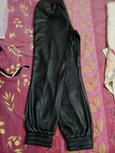 Black Faux Leather Pants