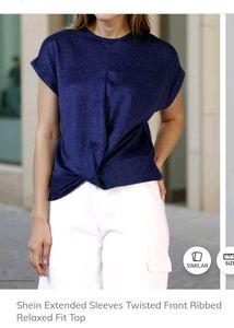 SHEIN BRANDED Blue fancy top