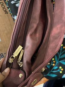 Stylish Burgundy Shoulder Bag