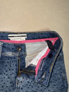 Cute Star Print Denim Jeans