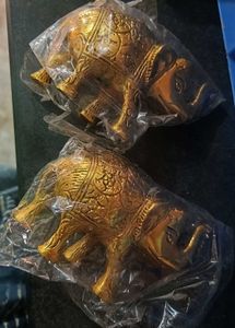Brass Elephant Showpiece