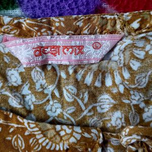Stylish Yellow Printed Kurta