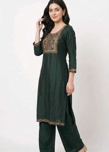 Elegant Embroidered Kurta Set