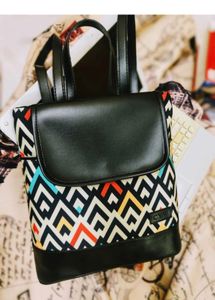Stylish Geometric Print Backpack