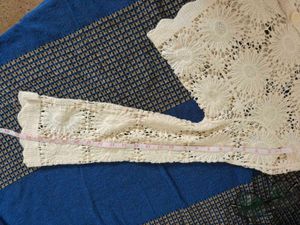 Crochet Knit V-Neck Cardigan
