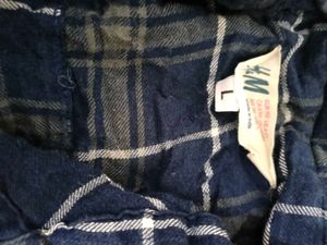 Blue Plaid Button-Up Shirt