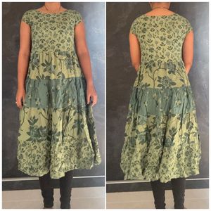 Floral Green Dress