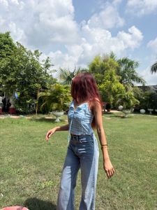 cute blue Pinterest check top