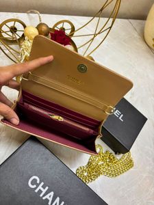 Chanel Wallet on Chain - Tan Quilted Leather