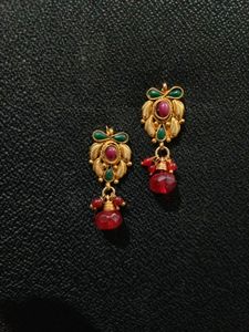 Golden Colour, Beautiful, Pearl Earrings