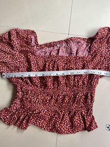 ✨✨SALE✨✨Rust Cinched Top