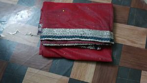 Elegant Sequined Maroon dupatta