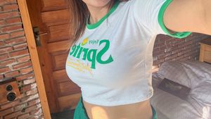 Sprite Graphic Crop T-Shirt
