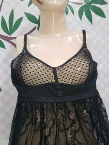 Black Lace Babydoll(400)