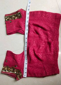 Heavy magenta colour Designer Saree with Heav