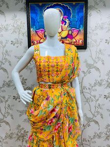 Party Wear Lehenga Saree