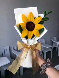 Chenille stem floral bouquets