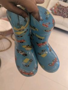 Kids' Traffic Print Rain Boots