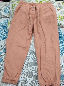 Comfortable Peach Jogger Pants