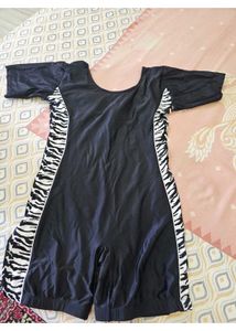 Stylish Black &amp; Zebra Swimsuit