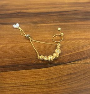 Gold-Tone Bracelet &amp; Ring Set- New