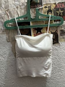 White Seamless Padded Tube Top