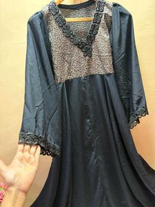 Elegant Black Satin abaya
