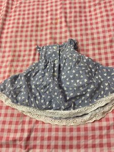 Baby Girl's Blue Heart Print Dress