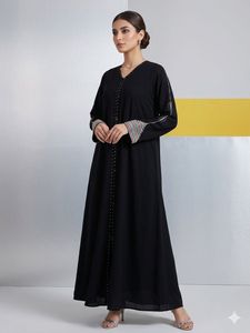 Elegant Black Abaya Dress