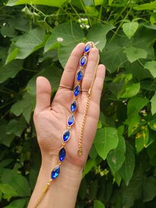Stunning Blue Stone Jewellery Set