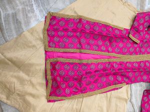 Banarsi Open Kurti With Lehnga