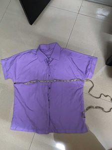 Lavender Button-Up Shirt