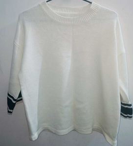 Winter Top Knit  Striped Rib
