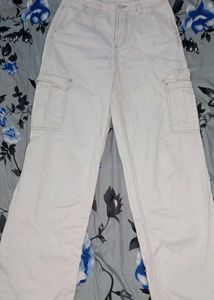 H&amp;M Light Beige Cargo Pants