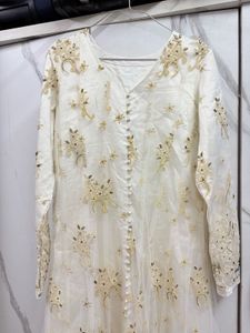 White Embroidered Gown