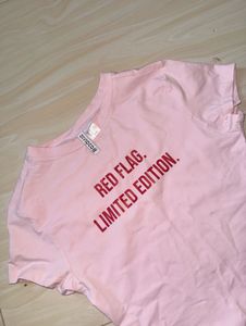 Pink "Red Flag. Limited Edition" T-Shirt