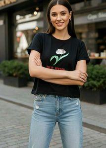 Black Tulip Graphic Tee