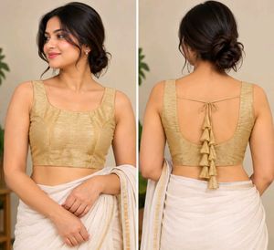 Golden Sleeveless Blouse