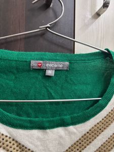 Sparkling Green Chevron Sweater
