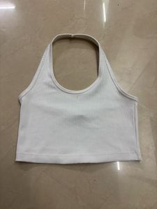 white halter neck