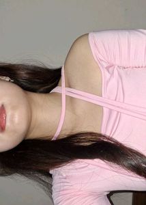 Cute Pink Off-Shoulder Top