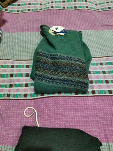 Stylish Green Knit Sweater