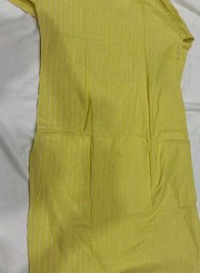 Yellow Embroidered Kurta Set with Dupatta