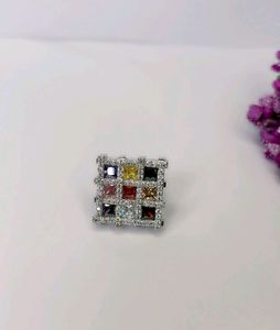 Navratan Ring Pure Silver 925
