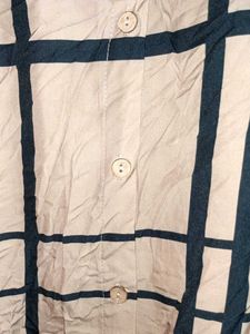 Classic Checkered Button-Up Shirt Oversized