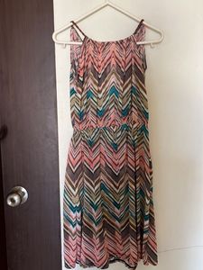 Boho Polyster Print Maxi Dress