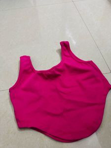 Vibrant Pink Crop Top