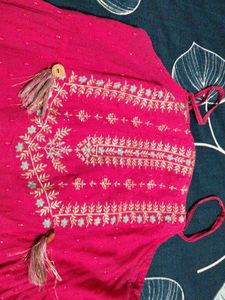 Beautiful Pink Ethnic Gown frock