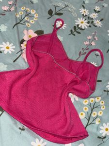 Yk2 Hot Pink Sleeveless Top 🌺